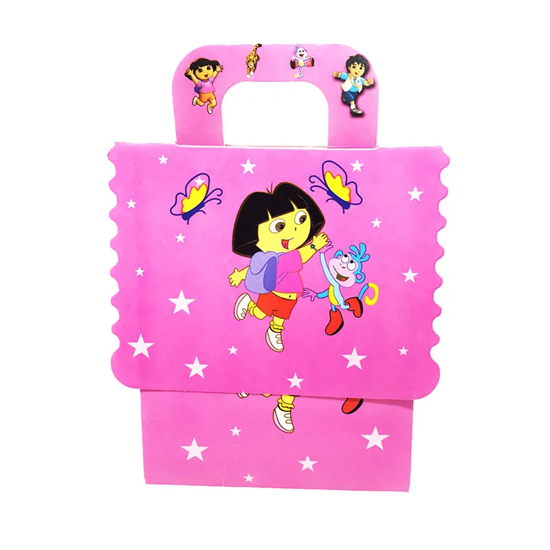 12pcs/pack Dora the Explorer theme candy boxes gift birthday party decorations | Дом и сад
