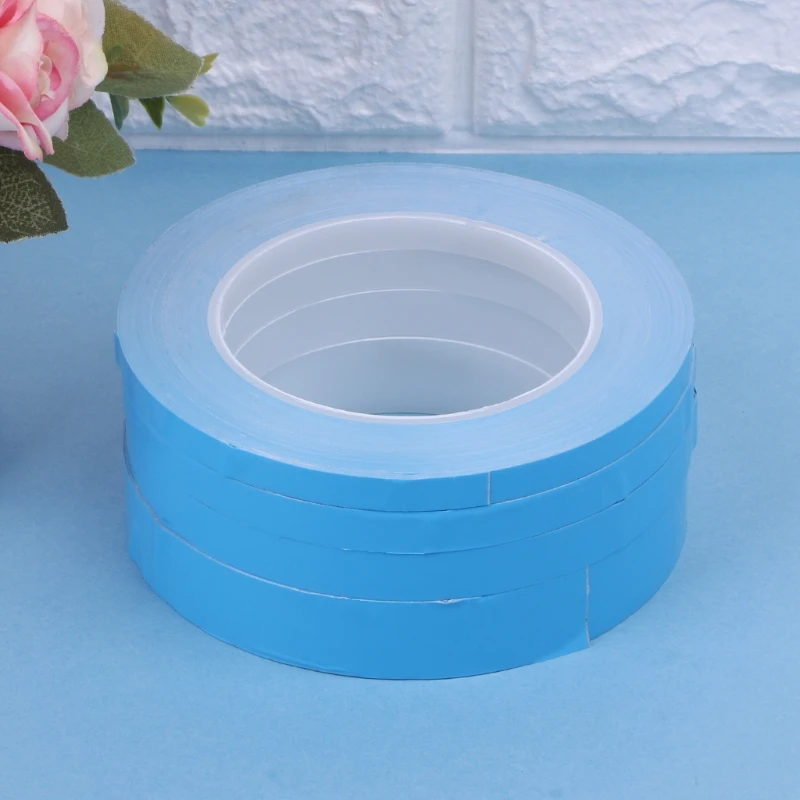 Двусторонняя клейкая лента теплопроводность для LED PCB радиатор CPU 25 метров/рулон 8