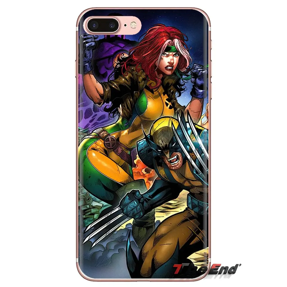 Мужские Силиконовые чехлы Marvel X для Samsung Galaxy S3 S4 S5 Mini S6 S7 Edge S8 S9 S10 Plus Note 3 4 5 8 9 |