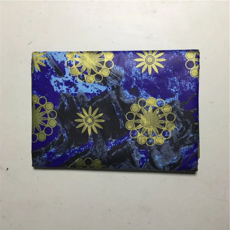 Новинка 2019 Африканский Золотой синий базин богатый парчовым кружевом