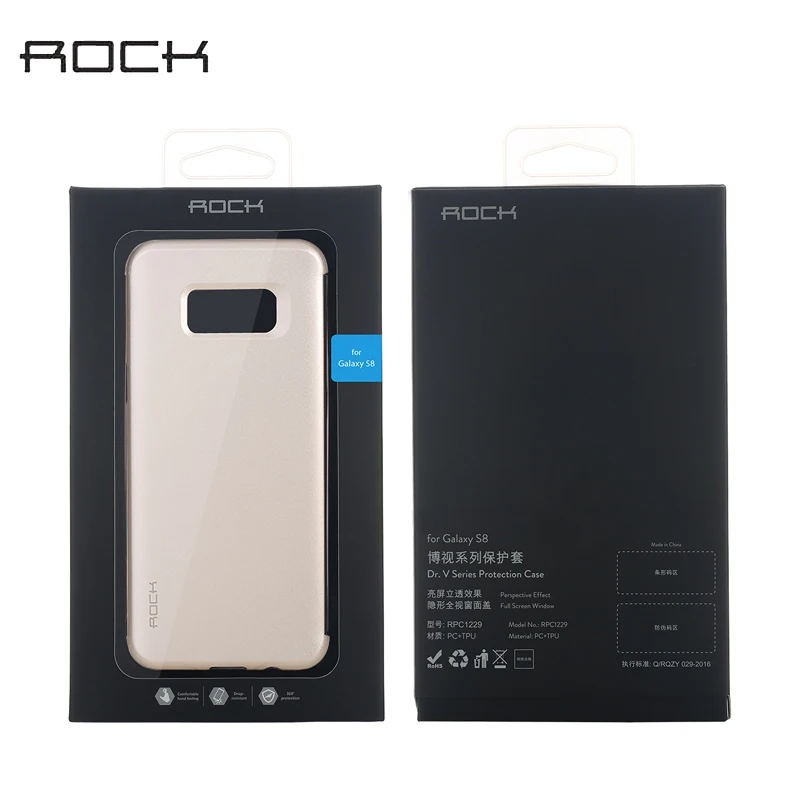 Чехол для Samsung Galaxy S9 Plus флип чехол Rock Dr. V невидимый роскошный умный с окошком Plus|case