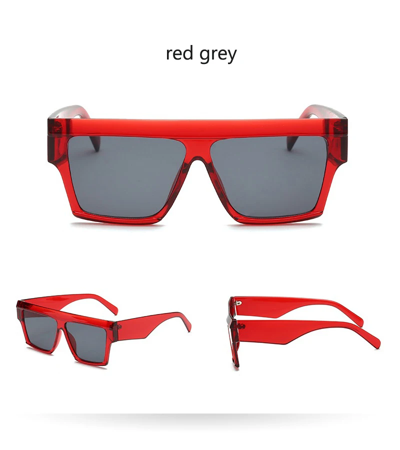 2019 Женские квадратные солнцезащитные очки для мужчин винтажные оверсайз UV400