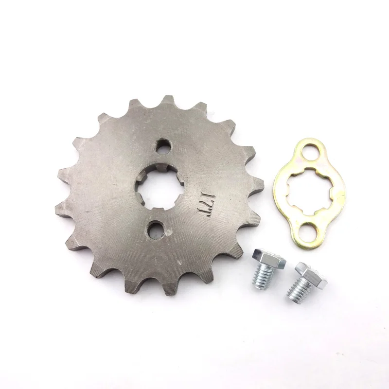 XLSION 420 17 Tooth 17mm ID Front Engine Sprocket Chain Roller Wheel For 50cc-160cc Horizontal ATV Pit Dirt Bikes | Автомобили и
