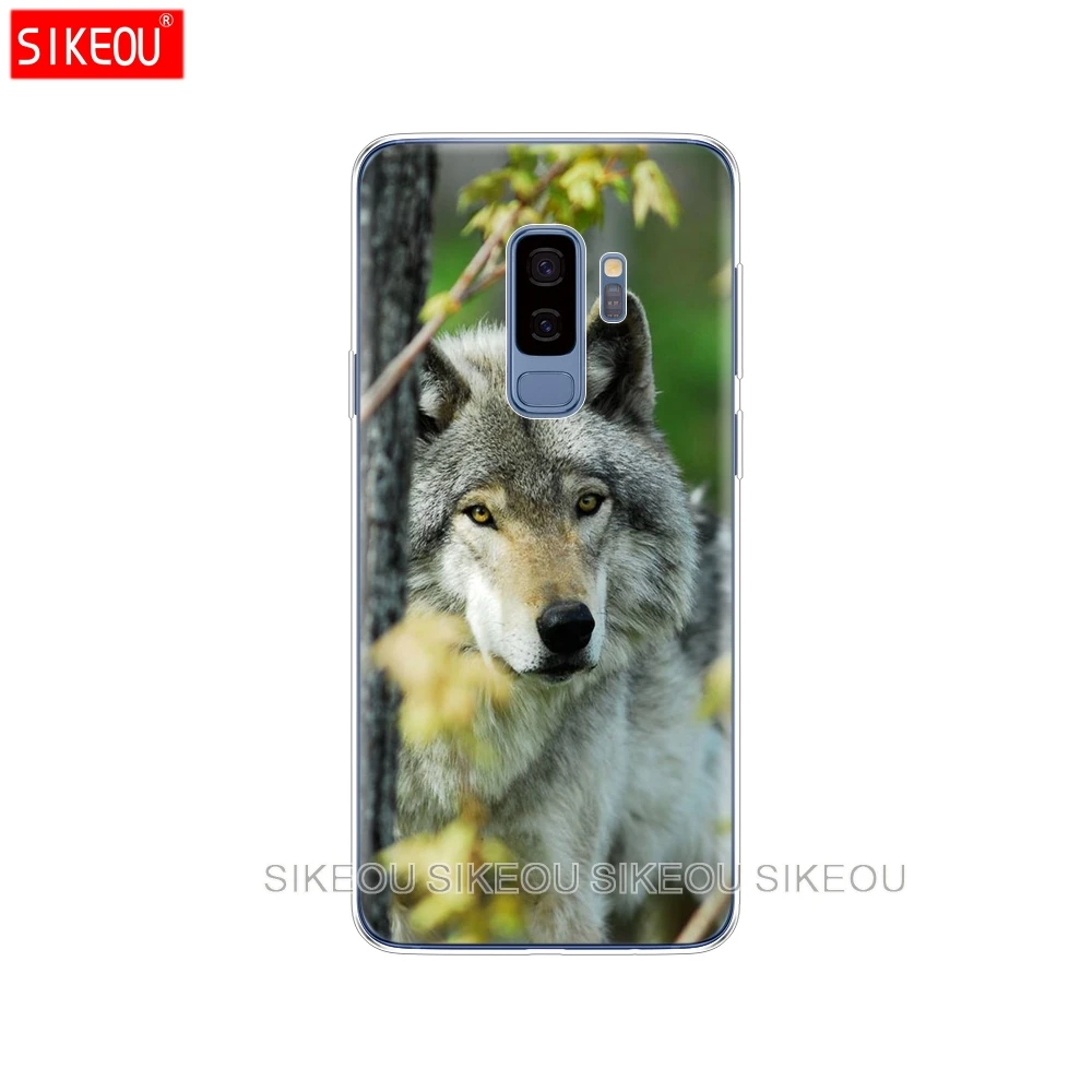 Силиконовый чехол для Samsung Galaxy S9 S8 S7 S6 edge S5 S4 S3 PLUS телефона Running Fierce wolf | Мобильные