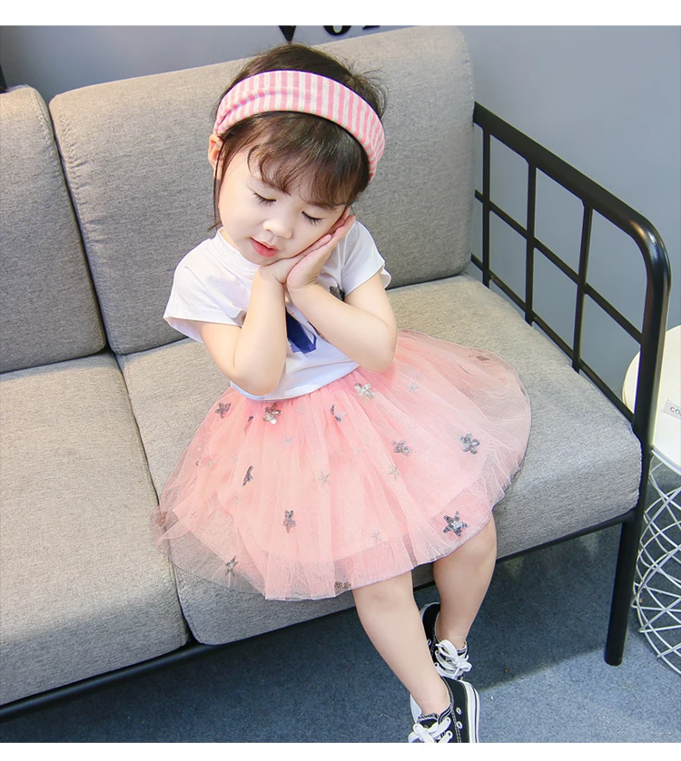 Летняя детская одежда комплекты детской одежды костюмы из 2 предметов футболка +