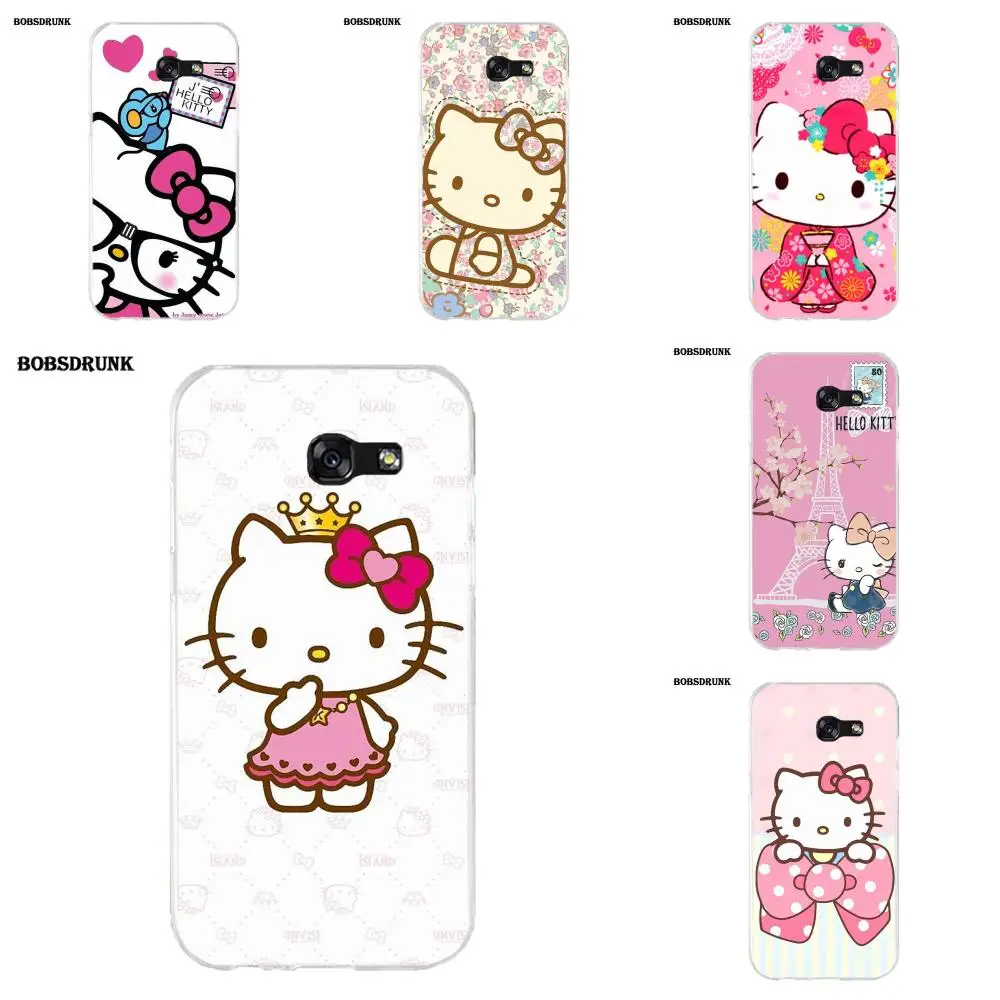 EJGROUP для samsung Galaxy A3 A5 A7 J1 J2 J3 J5 J7 мягкий чехол для мобильного телефона рисунок «Hello Kitty»