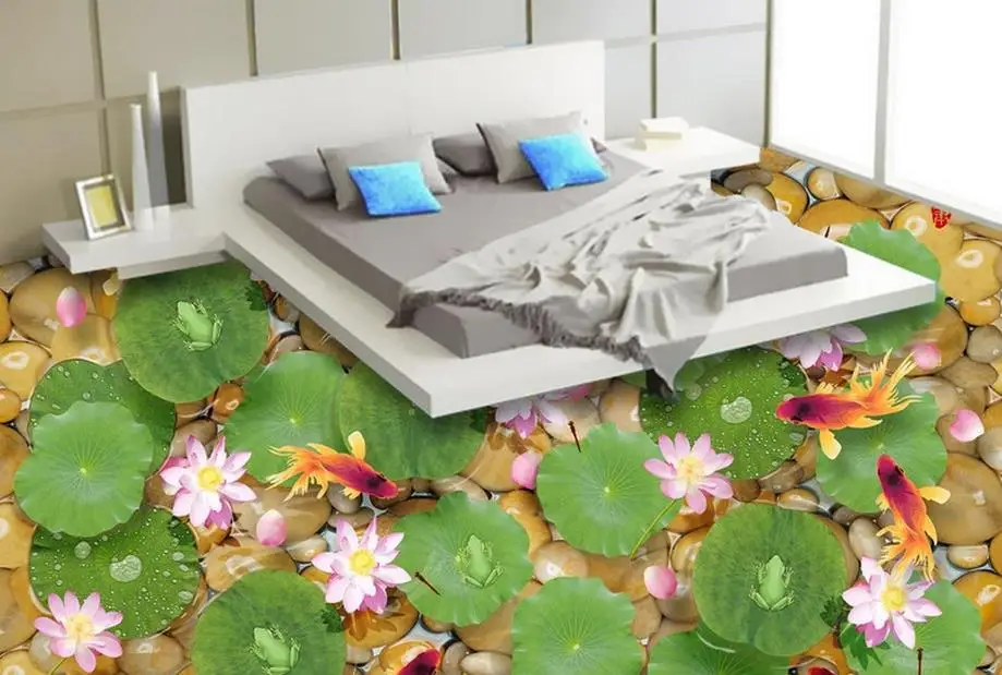 Высокое качество 3d напольное покрытие пользовательская фотография Настенная