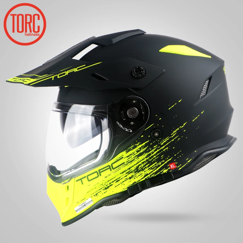 TORC Новое поступление мотоциклетный шлем на все лицо для мотобайка Casco