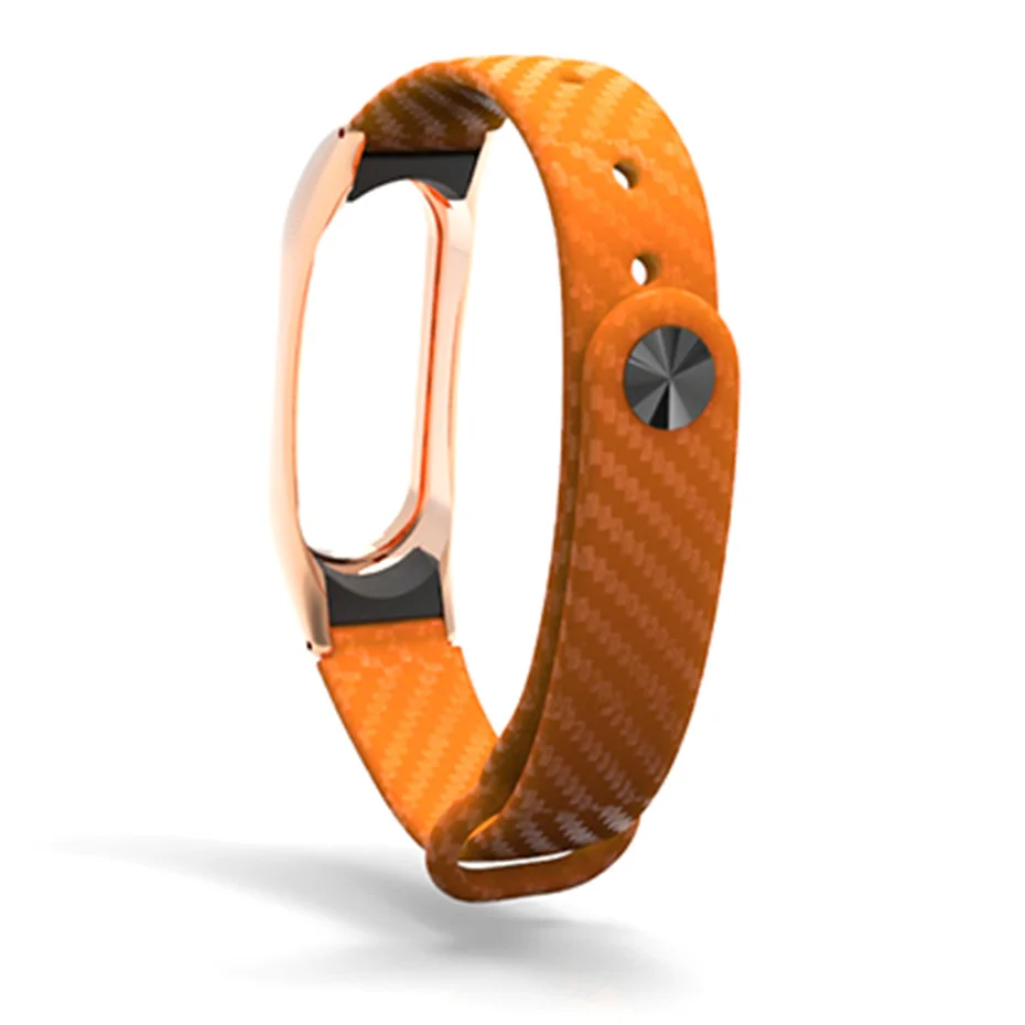 Смарт ремни для Mi Band Силиконовый ремешок из углеродного волокна Xiaomi Band2 2