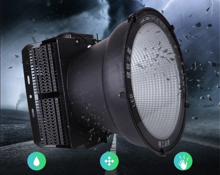 Высокая мощность потолочные светильник 300W 600W 1000W 1200W AC 220 Вт водостойкый LED Светодиодный точечный светильник на открытом воздухе строительной техники светильник дома светильник