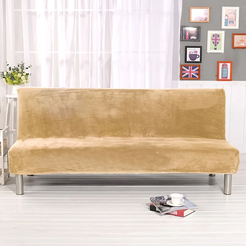 Beige Вельветовые чехлы для дивана из спандекса для гостиной, растягивающиеся Чехлы для дивана, домашний декор, все включено, чехлы для дивана, чехлы для дивана - Цвет: Beige