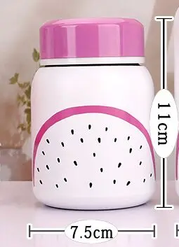 280ML Детская Бутылочка с рисунком из мультфильма, Термокружка Из Нержавеющей Стали для детей, термос, бутылка для новорожденных и взрослых, Детская изоляционная чашка - Цвет: 280ML