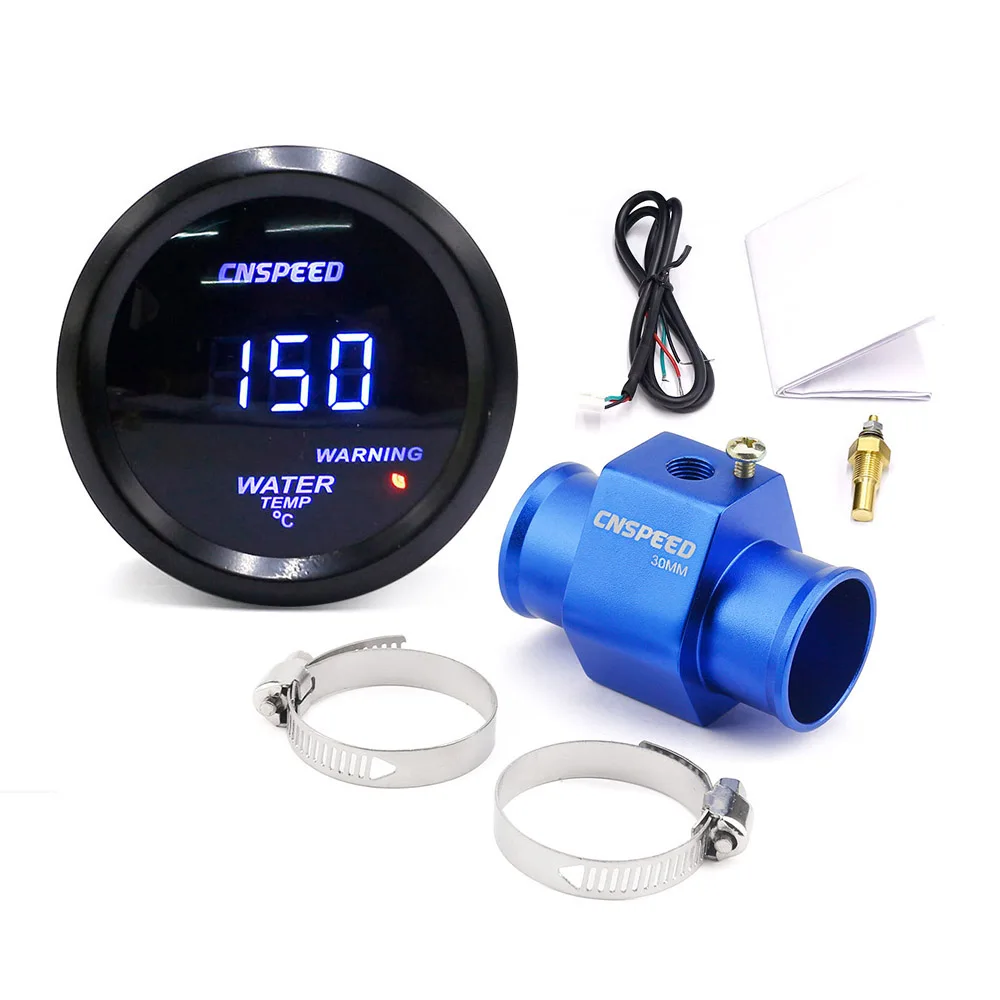 With 30mm adapter CNSPEED 2''52 мм автоматический датчик температуры воды 40-150 Цельсия с адаптером датчика температуры воды - Цвет: With 30mm adapter