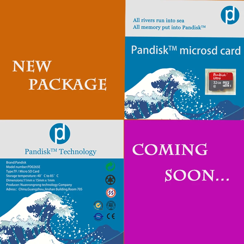 PanDisk из Китая оптом usb flash stick карт microsd карты памяти micro sd синий красный orange memoria 128