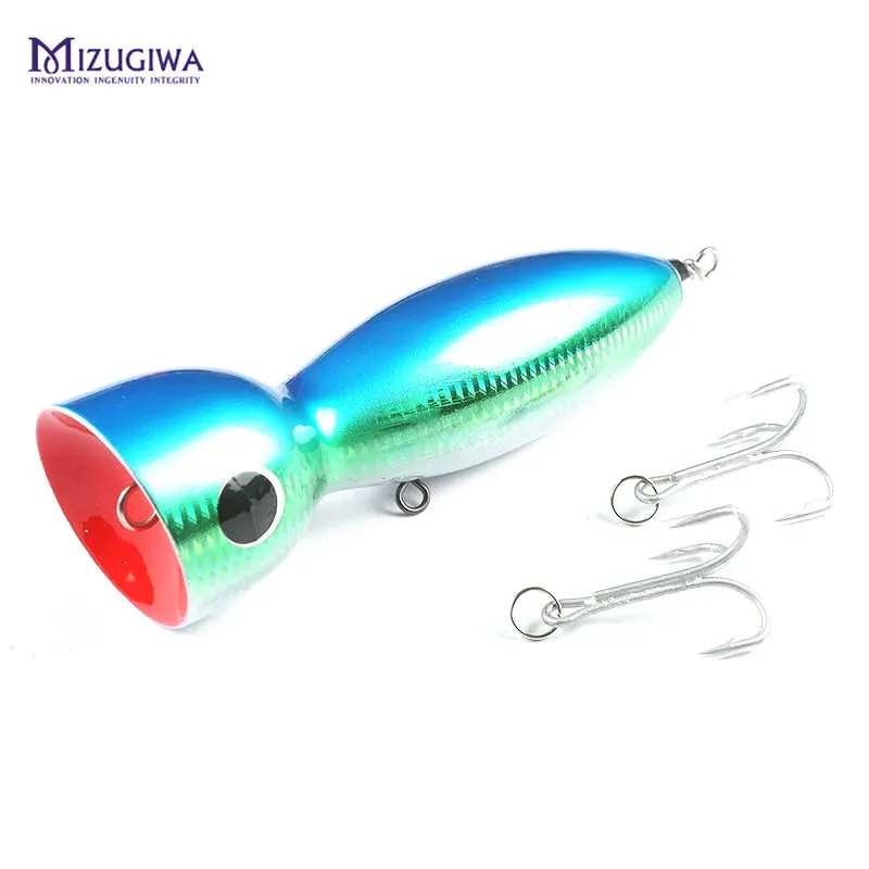 MIZUGIWA лодка приманка поппер для рыбалки морская большая игра Topwater GT9 ручной работы