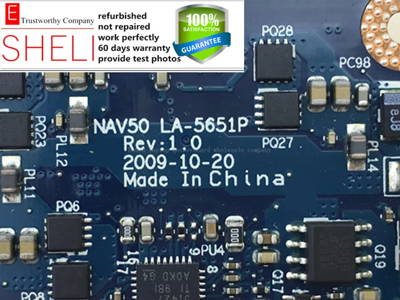 Материнская плата NAV50 LA-5651P для acer aspire One N450 CPU 100% рабочий perfeclty артикул: | Компьютеры