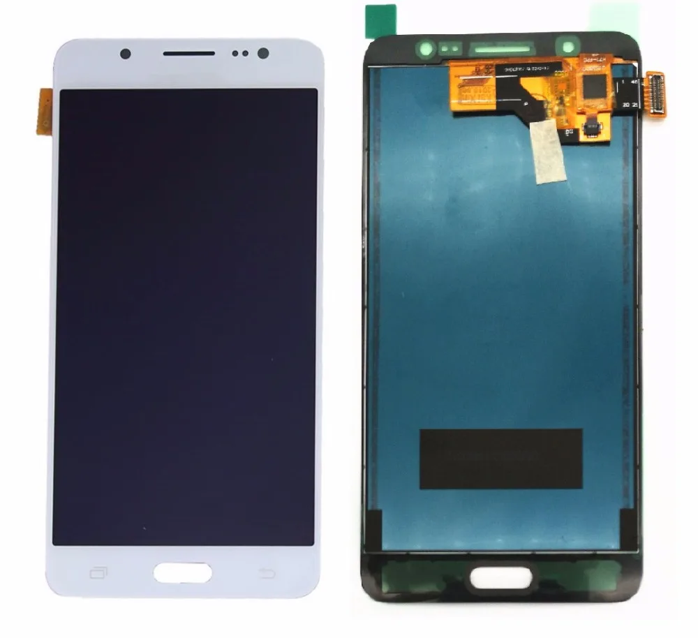 Можно настроить яркость ЖК-дисплей для Samsung Galaxy J5 j510 J510F J510M J510Y J510G ЖК-дисплей Дисплей кодирующий преобразователь сенсорного экрана в сборе
