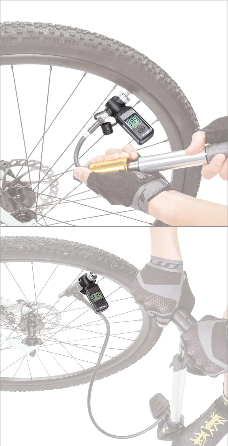 Topeak TSG-02 TSUTG-03 велосипедный цифровой SmartGauge электронные воздуха в шинах Давление манометр велосипед 250/300 фунтов/кв. дюйм ЖК-дисплей вращающейся головкой