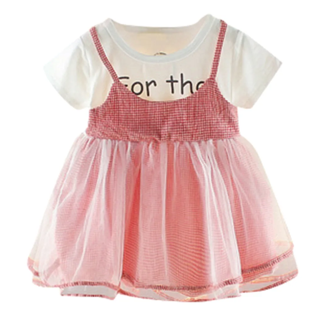 SAGACE/одежда для малышей с рукавами Летняя мини юбка маленьких девочек сетчатый