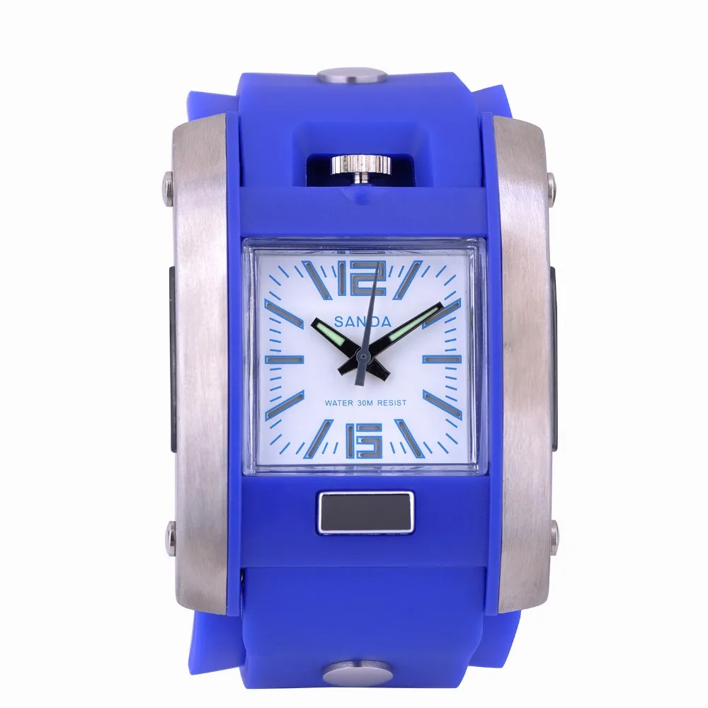 Модные мужские и женские Спортивные Отдых Кинетической Энергии Электронные Часы