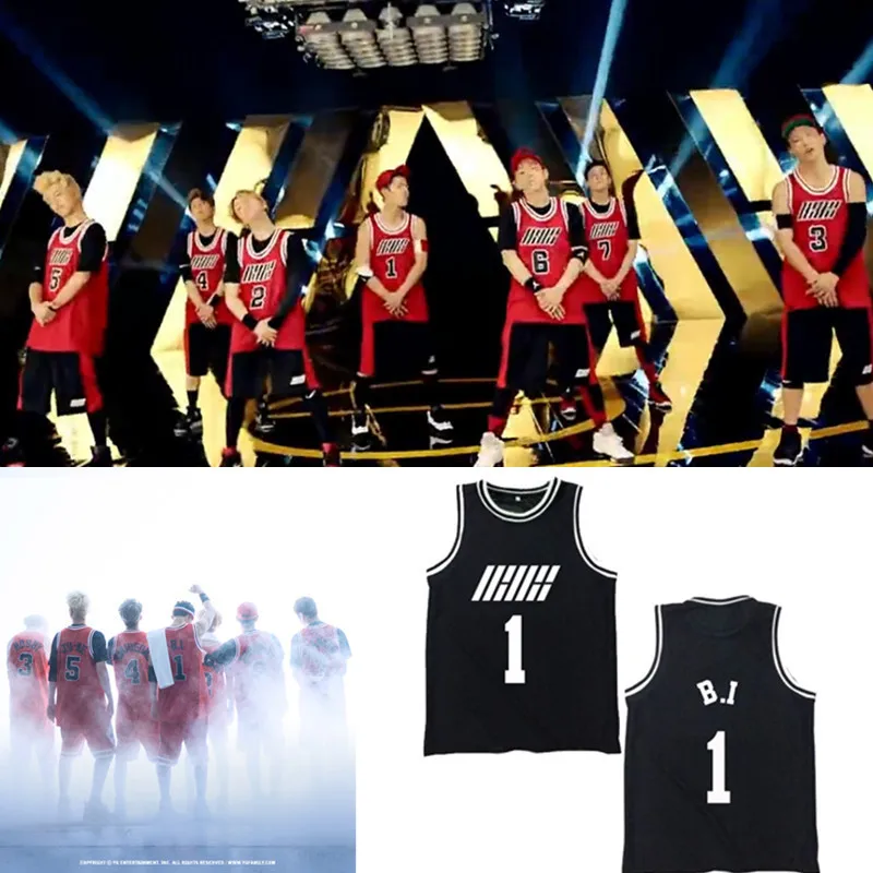 K Pop KPOP IKON BI BOBBY Album Shirts K-POP Повседневный хлопковый жилет футболка топы без рукавов