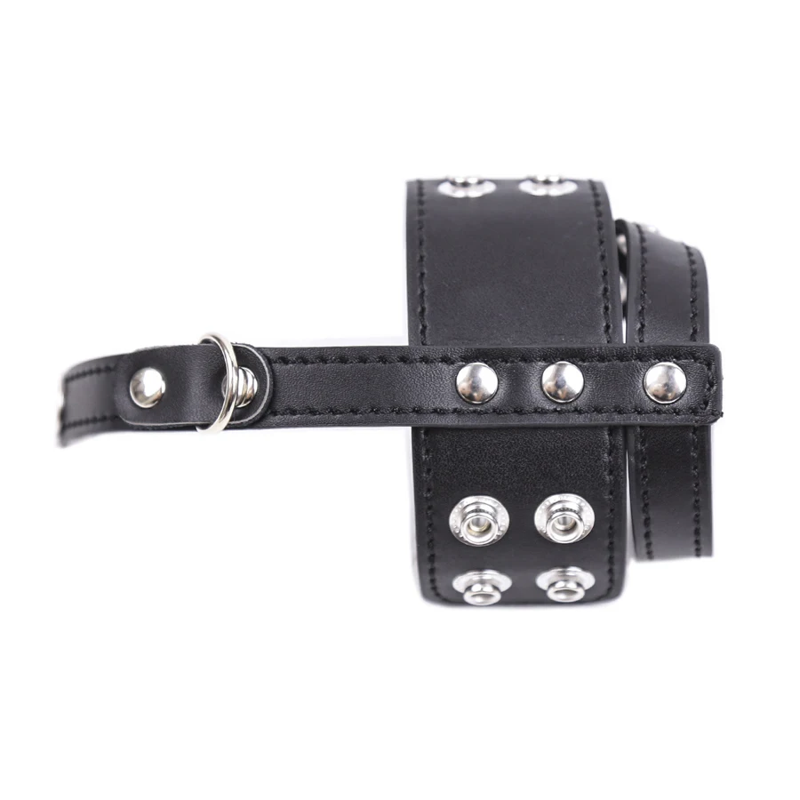 Кожаный растягиватель для пениса кольцо мошонки тренажер утяжеленного шара секс