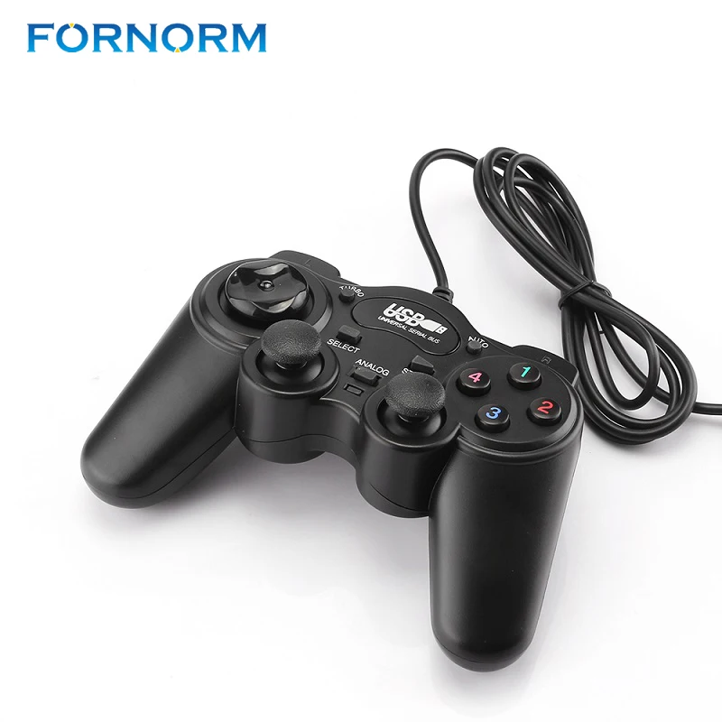 Проводной геймпад FORNORM USB 2 0 джойстик игровой контроллер для ПК ноутбука Win7/8/10