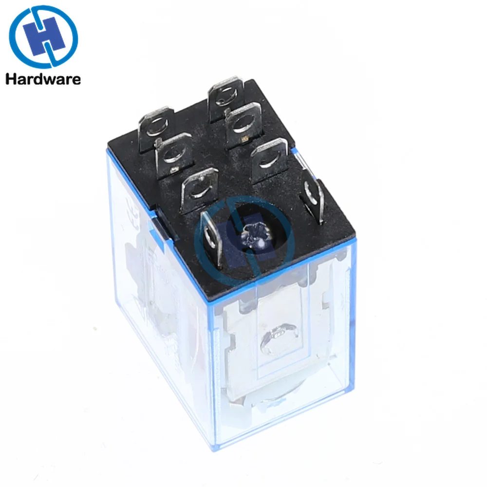 LY2NJ AC220V DC24V катушки 2NO 2NC 8Pin Мощность электромагнитное реле w PTF08A разъем