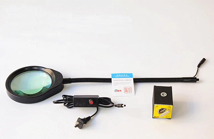 Лупа с магнитным присосом и увеличительным стеклом PD-032B 3X