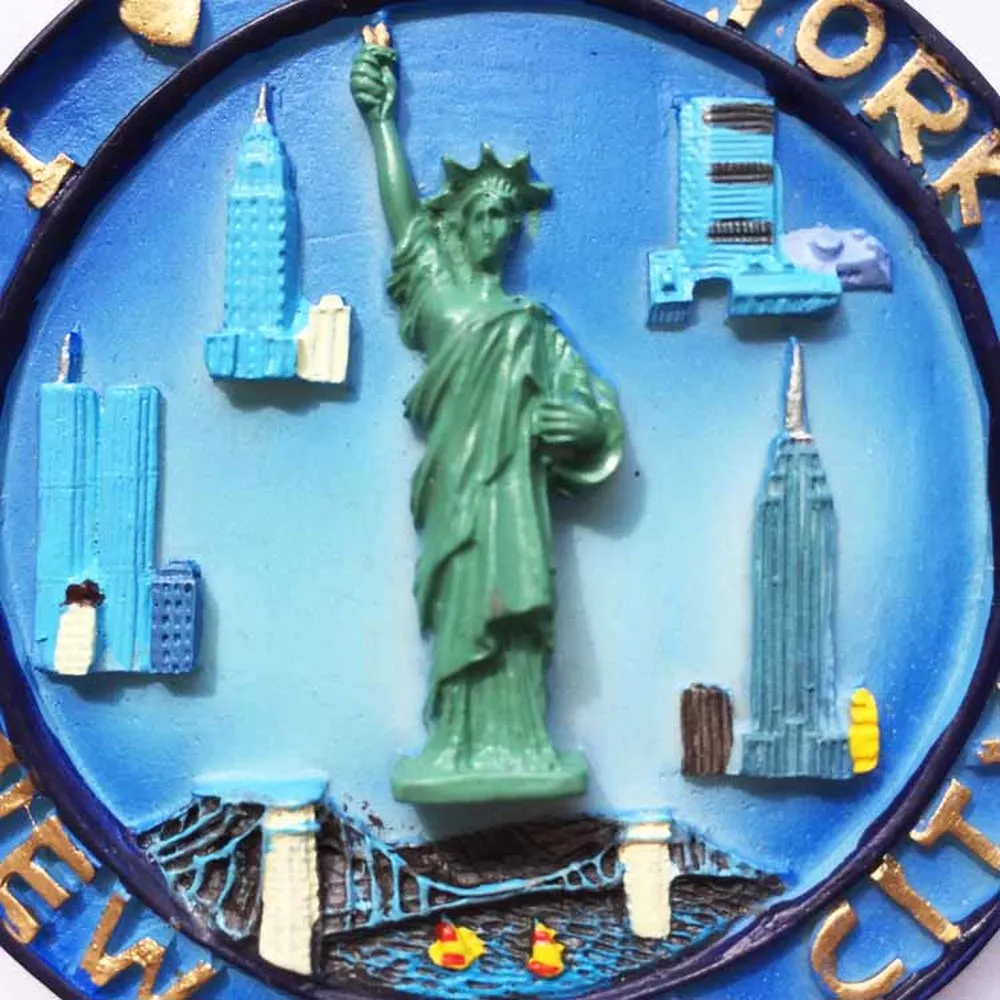 Магнит на холодильник BABEMEMI New York USA сувенирная Статуя Свободы магниты во