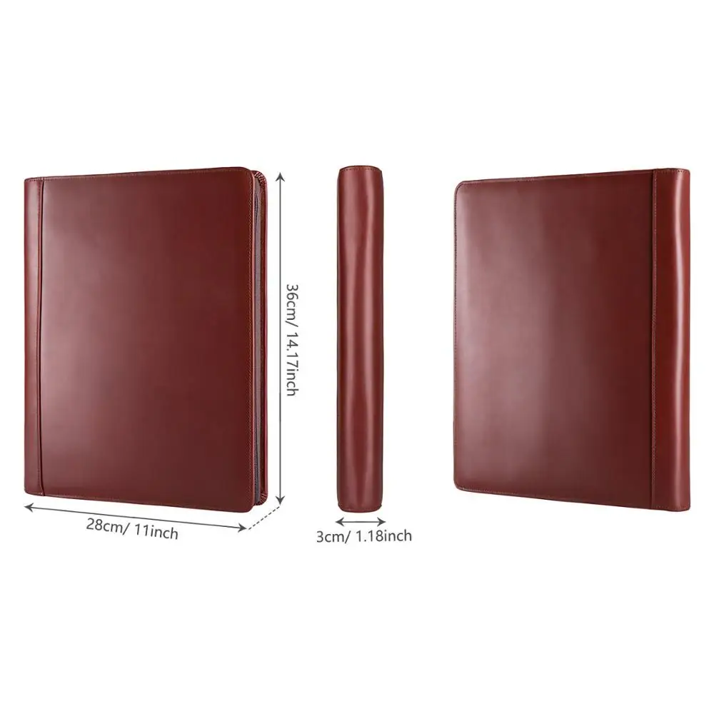 Ручной Работы Роскошный портфель из натуральной кожи A4 папка профессиональные