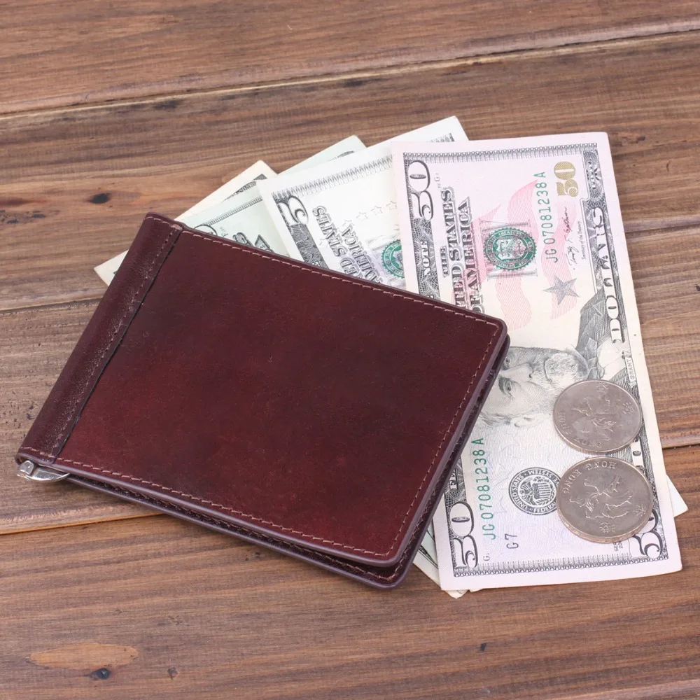 Известный бренд Мода 100% натуральная кожа мужской кошелек держатель для карт ID