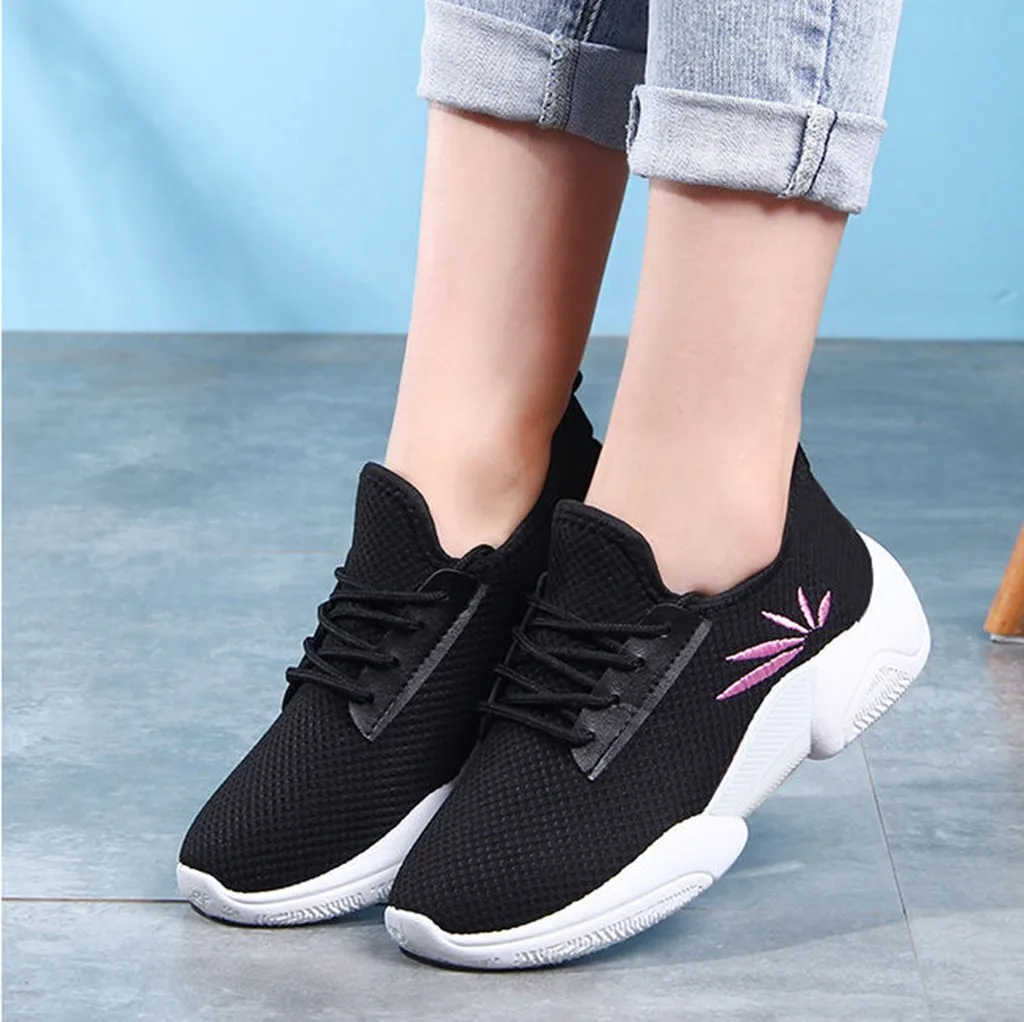 Женские повседневные нескользящие спортивные Прогулочные кроссовки лоферы