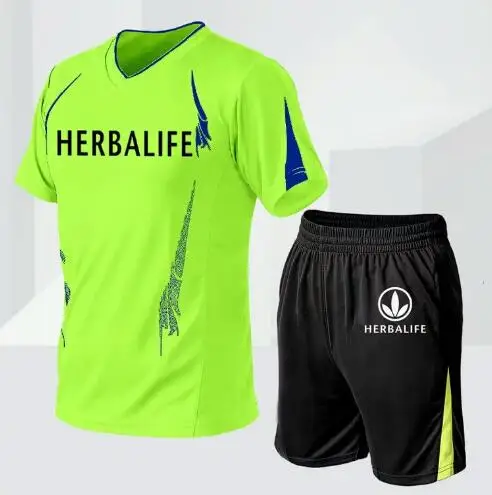 Новинка Спортивная быстросохнущая фотография Herbalife мужская летняя
