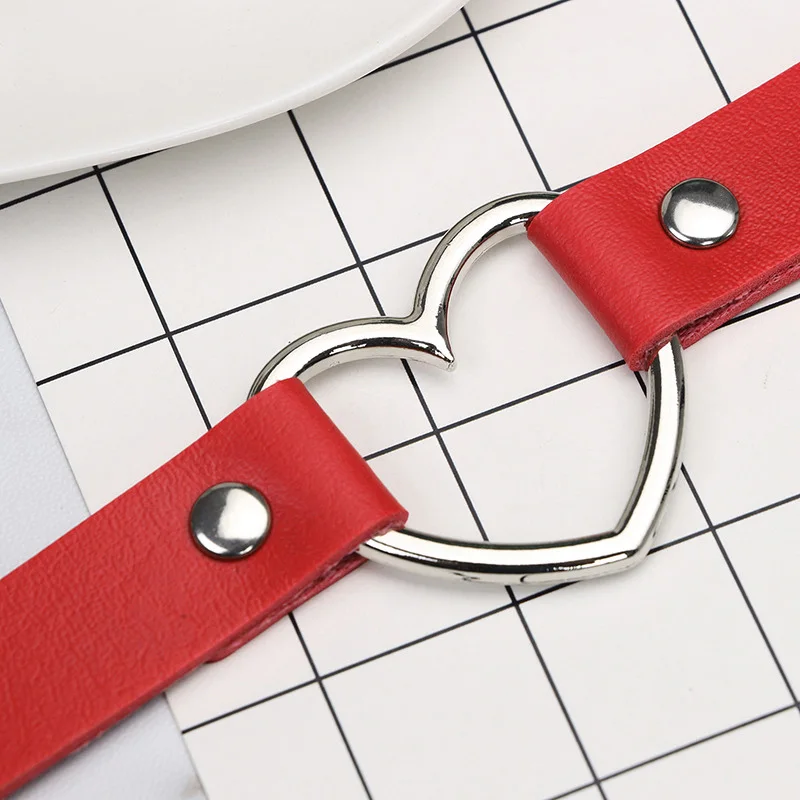 Женские чокер из искусственной кожи ручной работы круглый металлический Кожаный