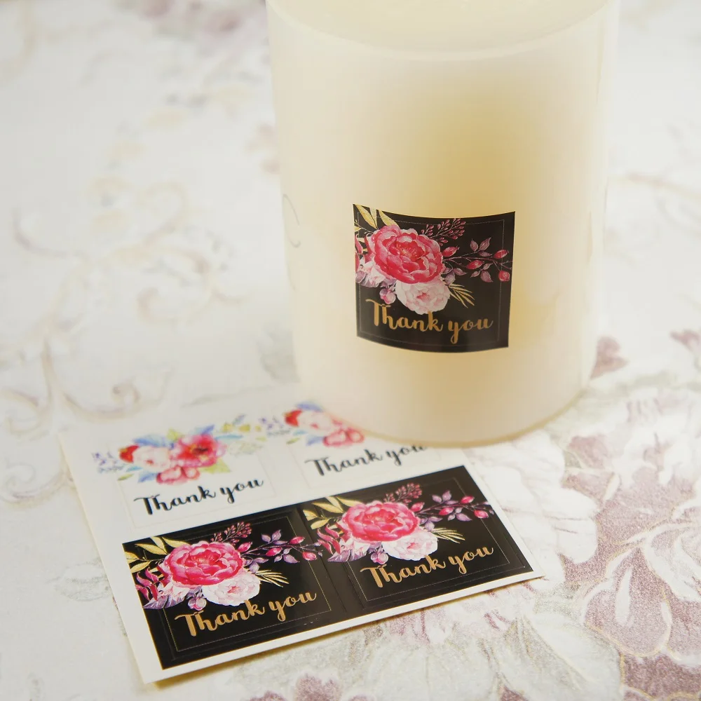 Многоразовая 10 листов спасибо черно белая бумажная наклейка для скрапбукинга