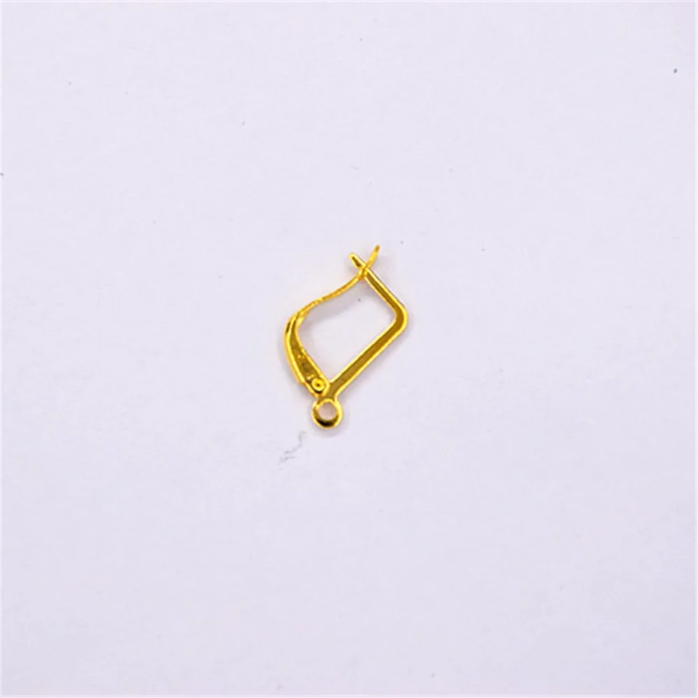 

Free Attractive Square Yellow Gold Color High Quality Hook Earring Earwire Clip DIY Woman Jewelry Making Finding Accessory