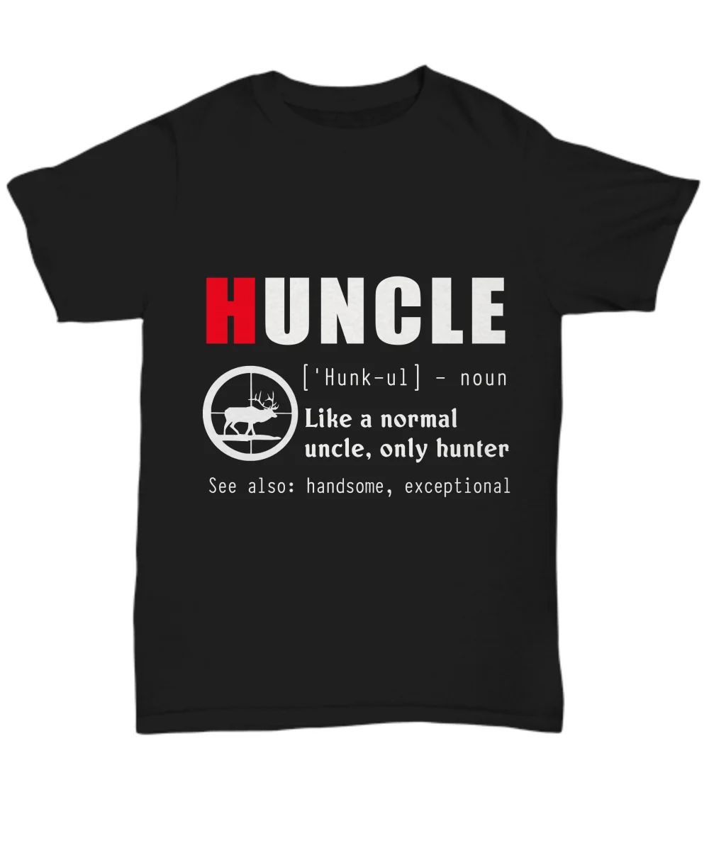 Футболка для мужчин Huncle Definition забавная футболка охоты подарок на день рождения