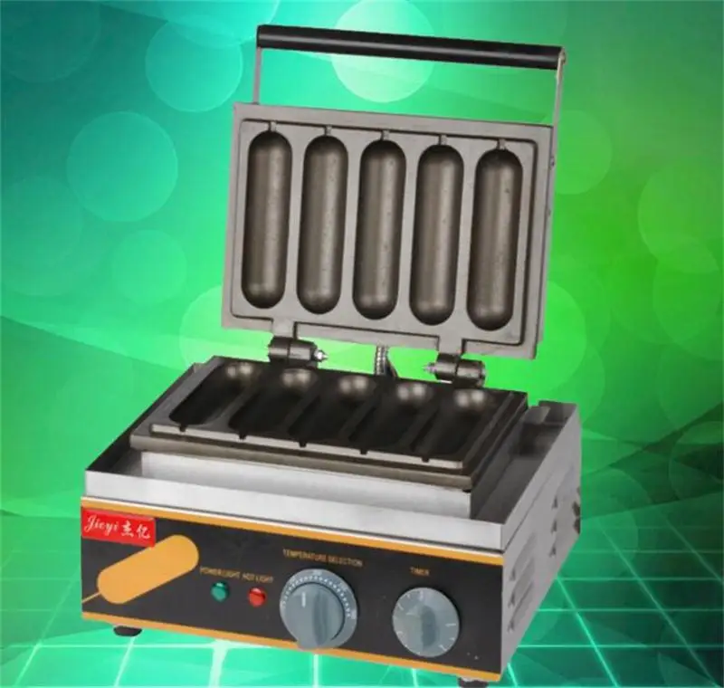 С 5 формочками машина для выпечки сосисок из нержавеющей стали приготовления хот