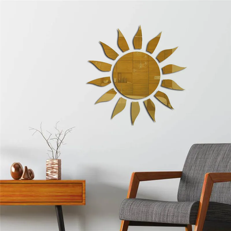 Новинка 2019 наклейки на стену с изображением солнца аксессуары для дома настенные