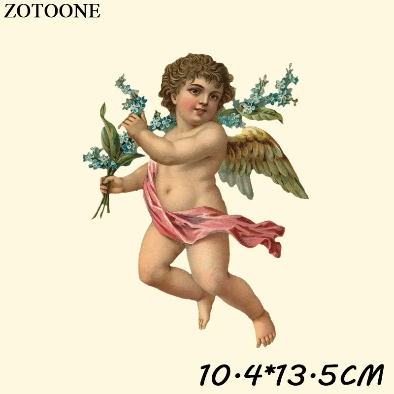 ZOTOONE Angel патч с железом для одежды, футболка, платье, сделай сам, угол, украшение для девочки, переводные наклейки для одежды C - Цвет: TH0488
