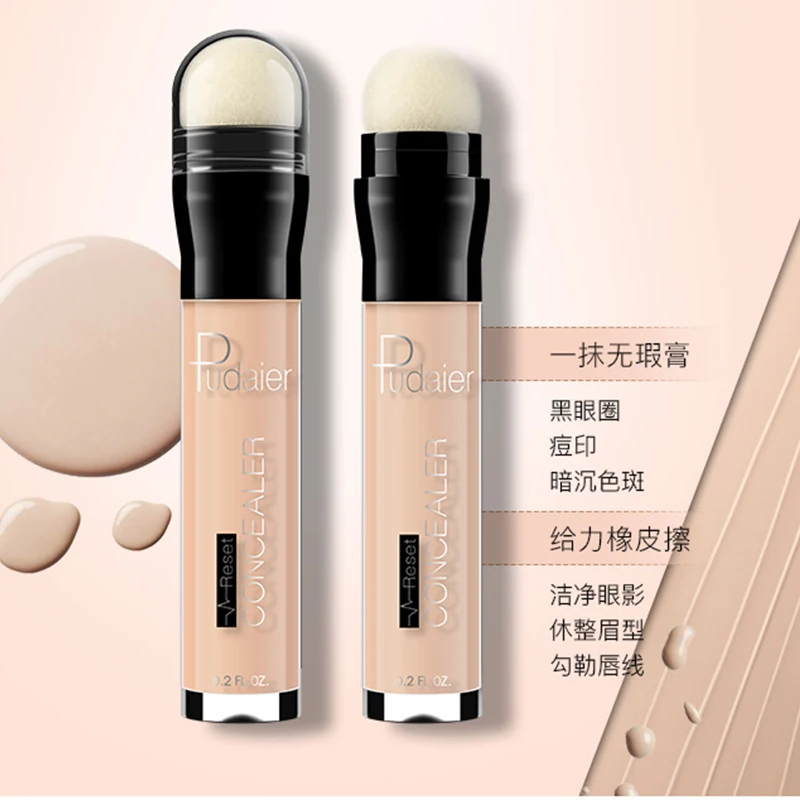 Pudaier ластик корректор ручка Contour Stick покрытия темный круг Acne отпечаток Фонд для