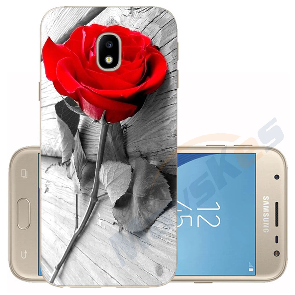 26 Чехол для телефона для samsung Galaxy J5 EU J530 J530F Мягкий Силиконовый ТПУ Защитное приспособление в виде цветка чехол для samsung J3 EU J330 бампер - Цвет: 26