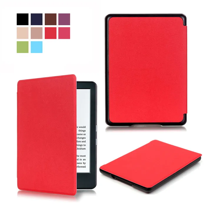 100 шт./лот из искусственной кожи Smart Cover чехол для Amazon Kindle Нью 8 8th 2016 поколения Gen Fundas