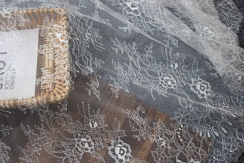 3 м/Высококачественная Черная белая красная кружевная отделка для ресниц женская