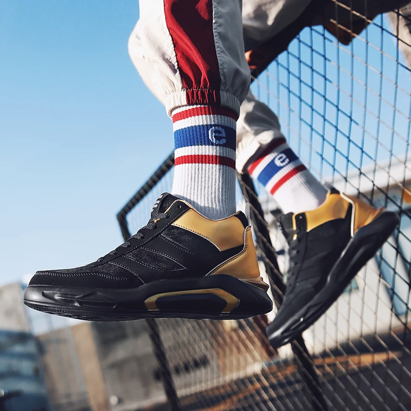 Men Casual Shoes Breathable Sneakers Fashion Gold comfortab chaussure homme sport Spring Autumn Outdoor Trainers Footwear | Обувь