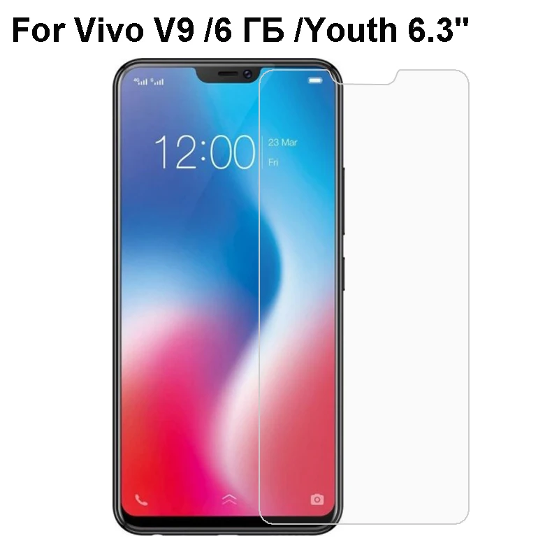 Защитное стекло Vivo V9 закаленное для Youth защитная пленка телефона Y85 6 ГБ|Защитные