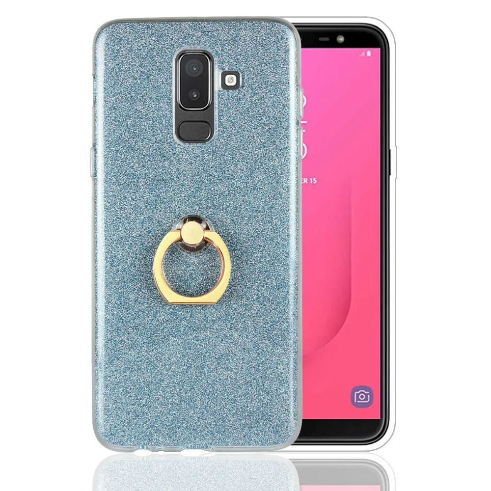 HENGDASHENG Phone Case For Samsung J8 2018 Anti-fall finger ring mobile phone protective case |