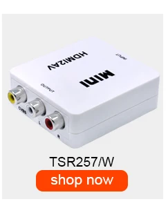 TISHRIC мини HDMI к VGA конвертер коробка адаптер HD1080P HDMI2VGA с аудио мощность для Xbox DVD PS3 проектор конвертер коробка