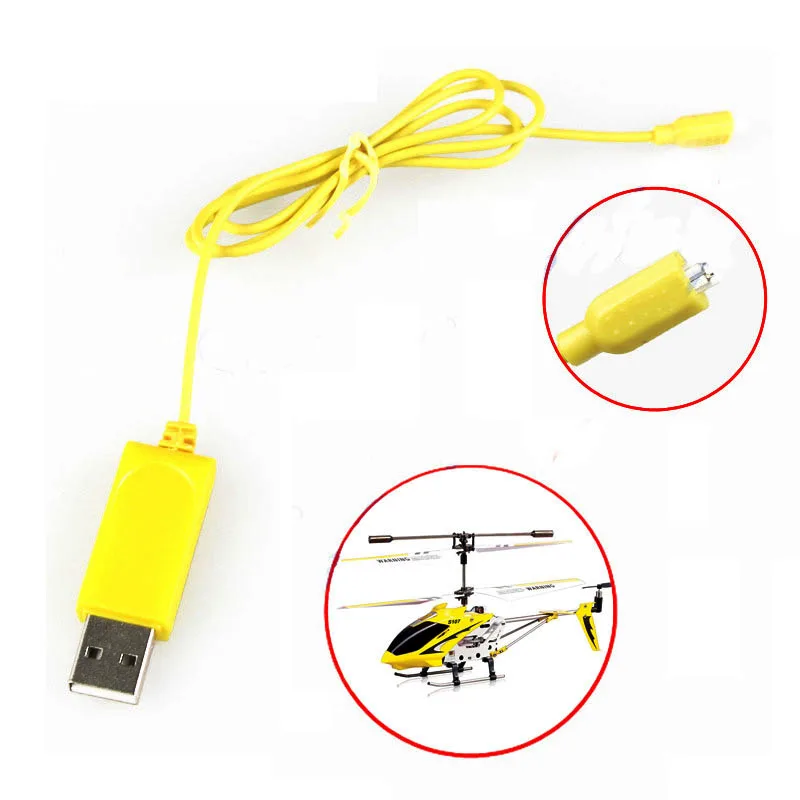 Зарядка через usb кабель Запчасти для Радиоуправляемый вертолет Syma S107 S105 зарядное